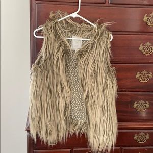GUESS faux fur vest